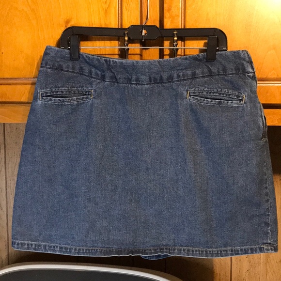 VINTAGE CHEROKEE SKIRT BLUE DISTRESSED WOMENS SIZE 14 - Picture 1 of 11